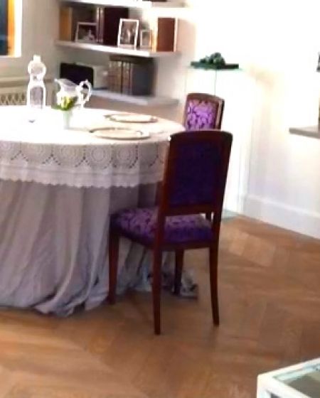 Ambientazione pavimento in legno di Rovere spina ungherese finitura ad olio